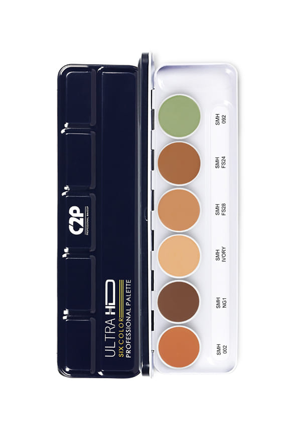 C2P Pro Ultra HD Cover & Conceal Waterproof, Oxidizeproof Makeup Base Supraemeshield Must Have Palette 6 Colors - 21g C2P Pro Ultra HD Cover & Conceal Waterproof, Oxidizeproof Makeup Base Supraemeshield Must Have Palette 6 Colors - 21g