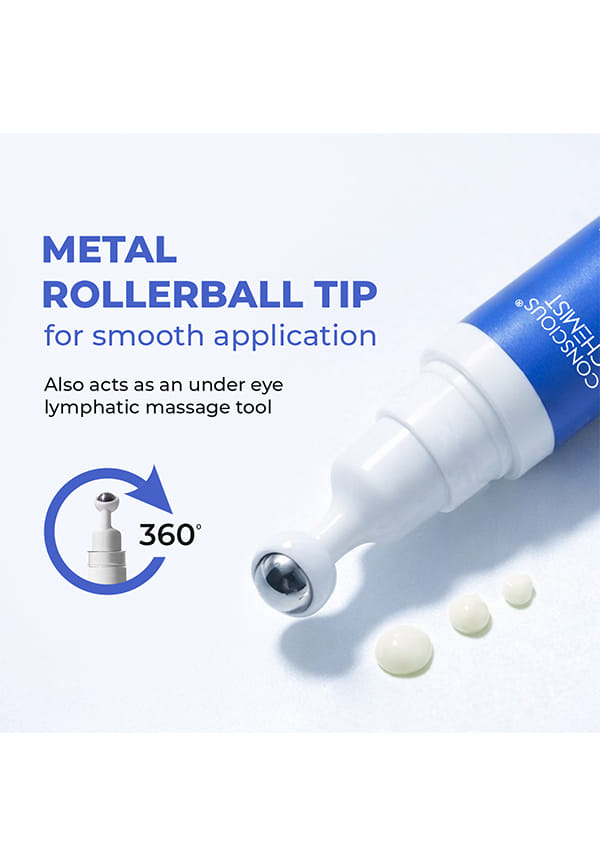 Retinol Peptide Under Eye Cream Serum with Soothing Massage Roller – thumbnail 8