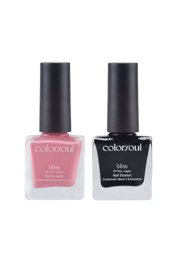 Bliss Nail Enamel - Breezy Pink, Hot Tar, (B01, B24)