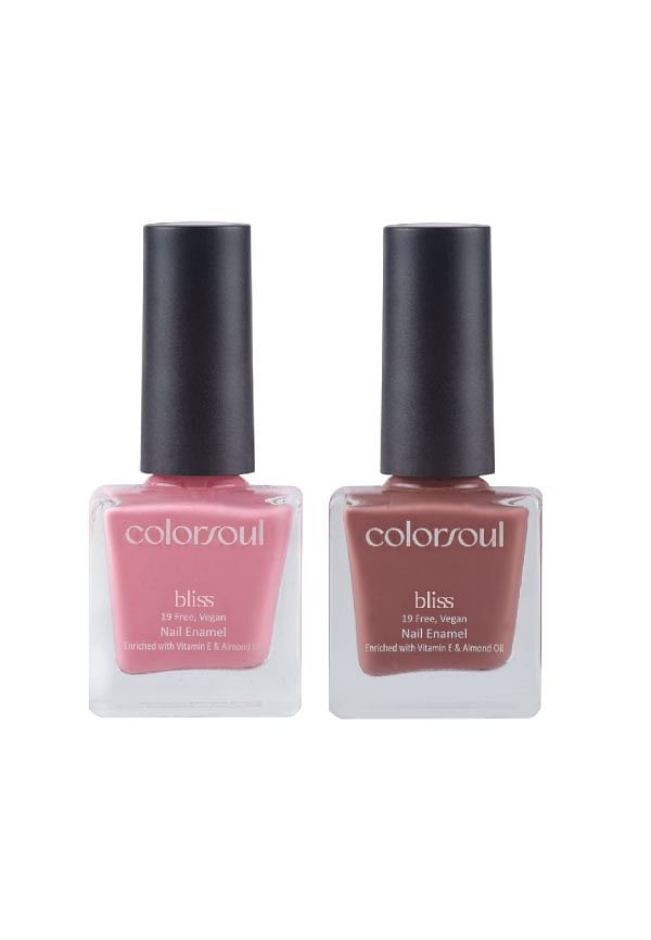 Bliss Nail Enamel - Breezy Pink , Dusty Mauve, (B01,B06)