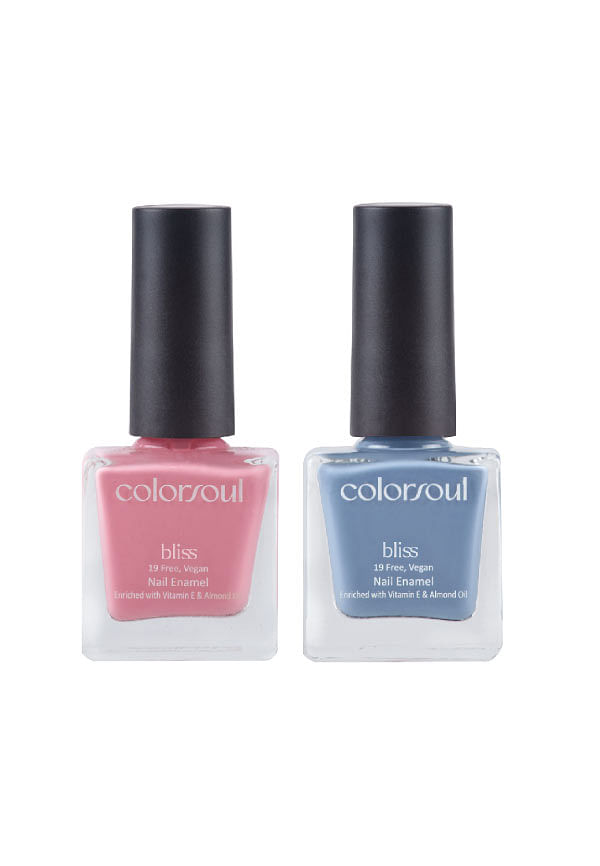 Bliss Nail Enamel - Breezy Pink ,Cool Thunder, (B01,B19)