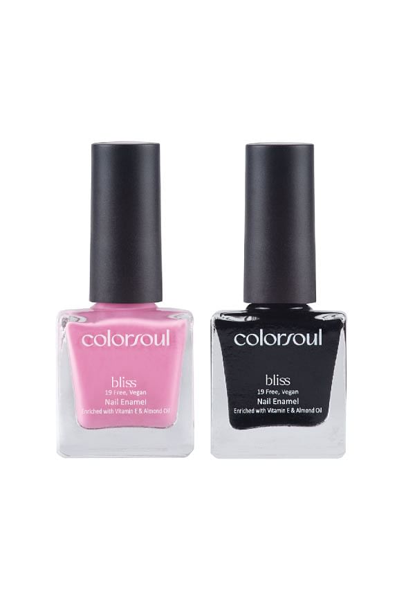 Bliss Nail Enamel - Pink Pie , Hot Tar, (B02,B24)