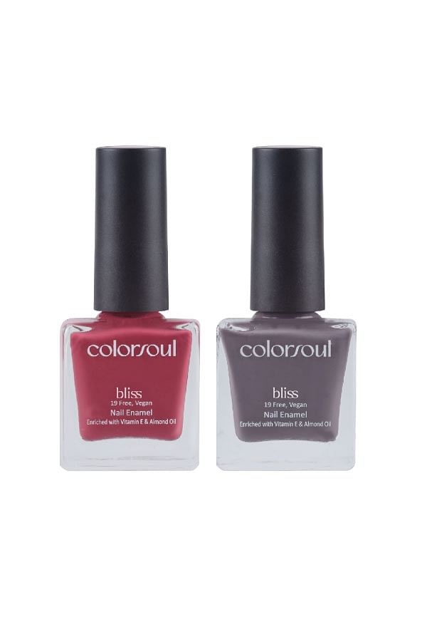 Bliss Nail Enamel - Dreamy Pink , Grey Crest, (B03,B23)
