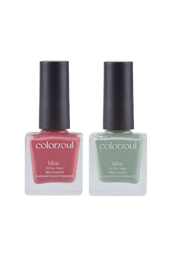 Bliss Nail Enamel - Ballerina Pink , Smog, (B05,B17)