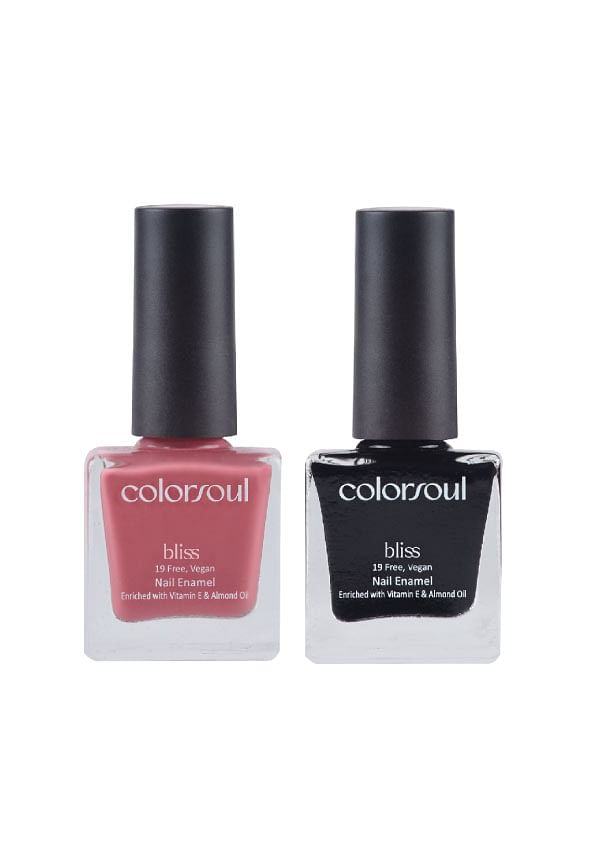 Bliss Nail Enamel - Ballerina Pink , Hot Tar, (B05,B24)