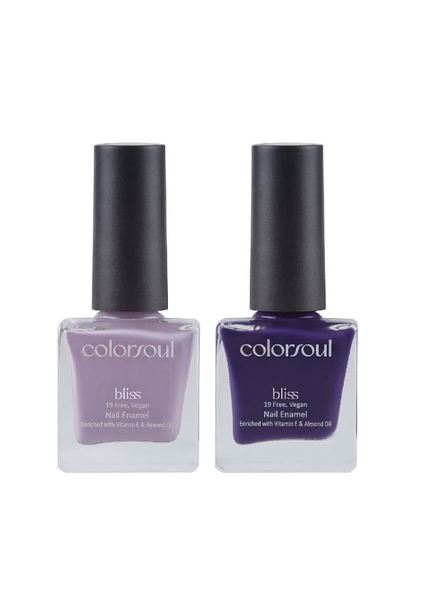 Bliss Nail Enamel - Purple Water , Indigo Wine, (B07,B09)