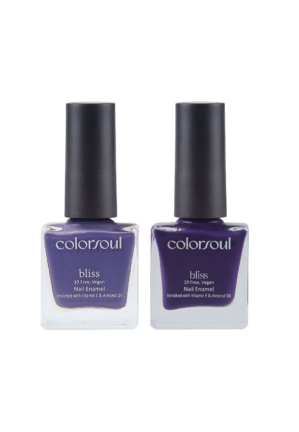 Bliss Nail Enamel - Tickled Purple , Indigo Wine, (B08, B09)
