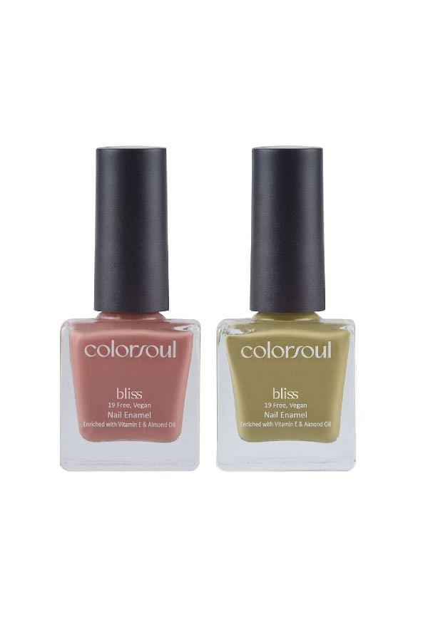 Bliss Nail Enamel - Velvet Mist , Pale Gold, (B12 ,B18)