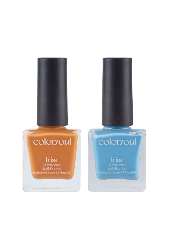 Bliss Nail Enamel - Lazy Honey , Icey Blue, (B14 ,B20)