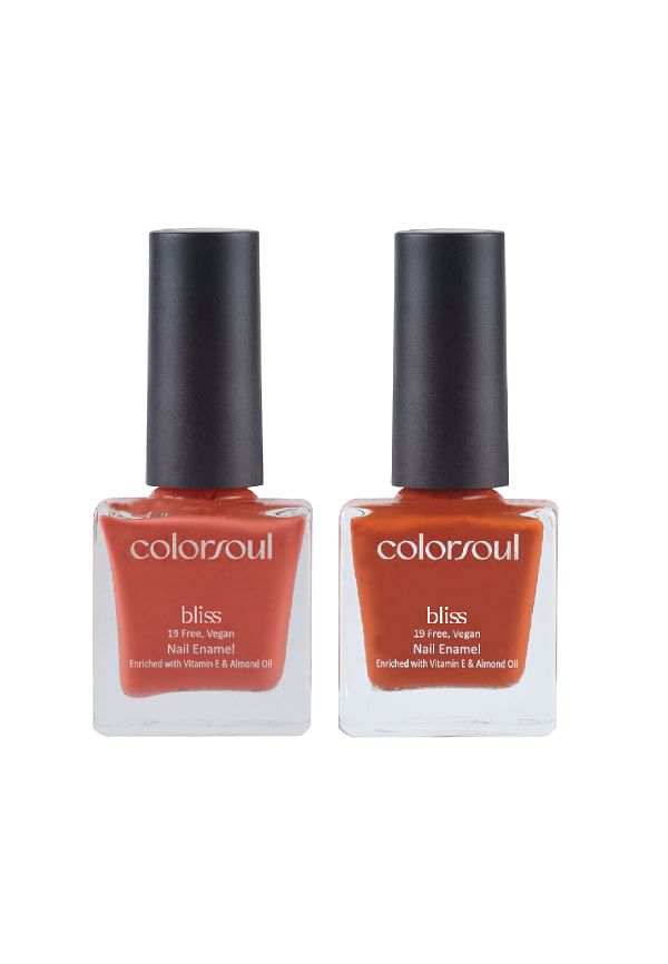 Bliss Nail Enamel - Peach Crush , Rusty Orange, (B15, B16)