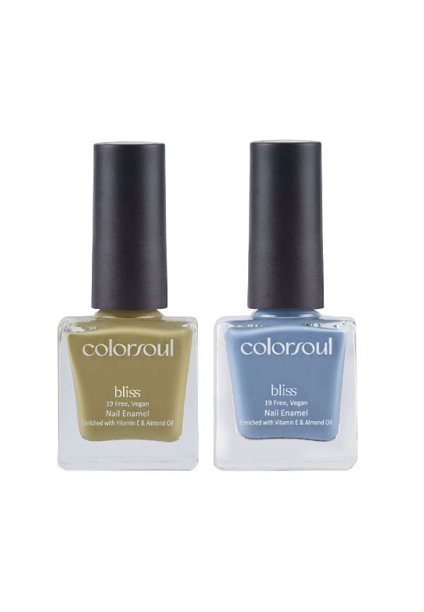 Bliss Nail Enamel - Pale Gold , Cool Thunder, (B18, B19)