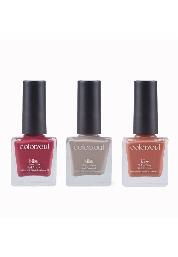 Bliss Nail Enamel - Dreamy Pink, Summer Trail, Rich Souffle, (B03, B11, B13)