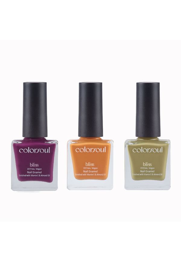 Bliss Nail Enamel - Lazy Honey, Iris Tint , Pale Gold, (B14, B10, B18)