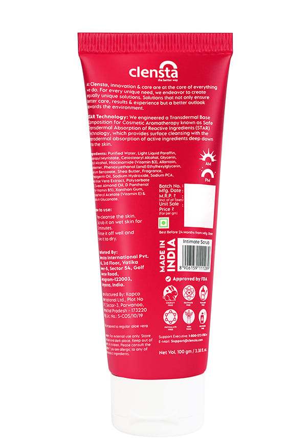 Red Aloe Vera Intimate Brightening Scrub For Men – thumbnail 2