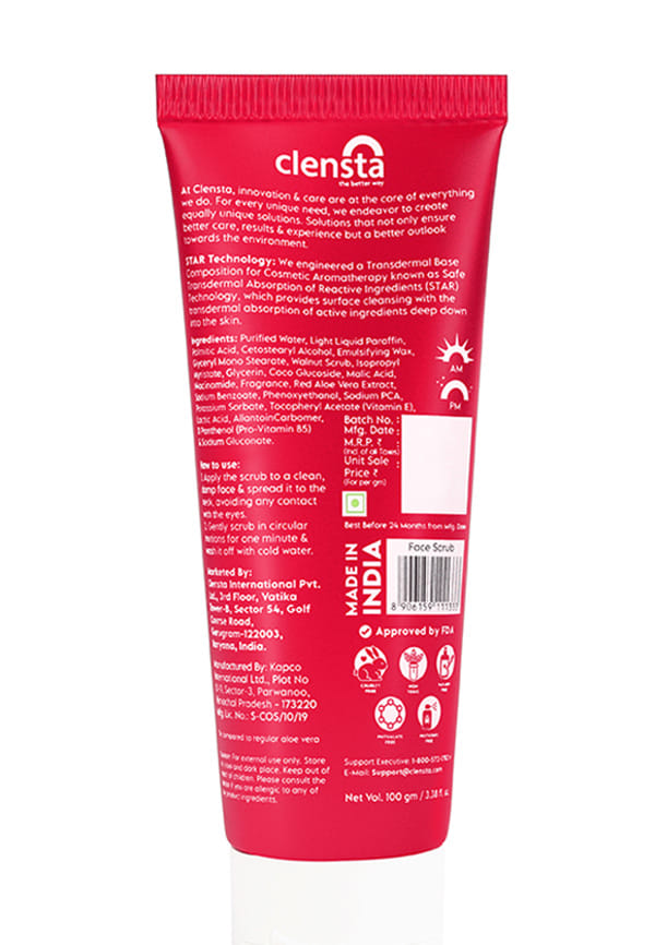 Red Aloe Vera Skin Glow Face Scrub – thumbnail 2