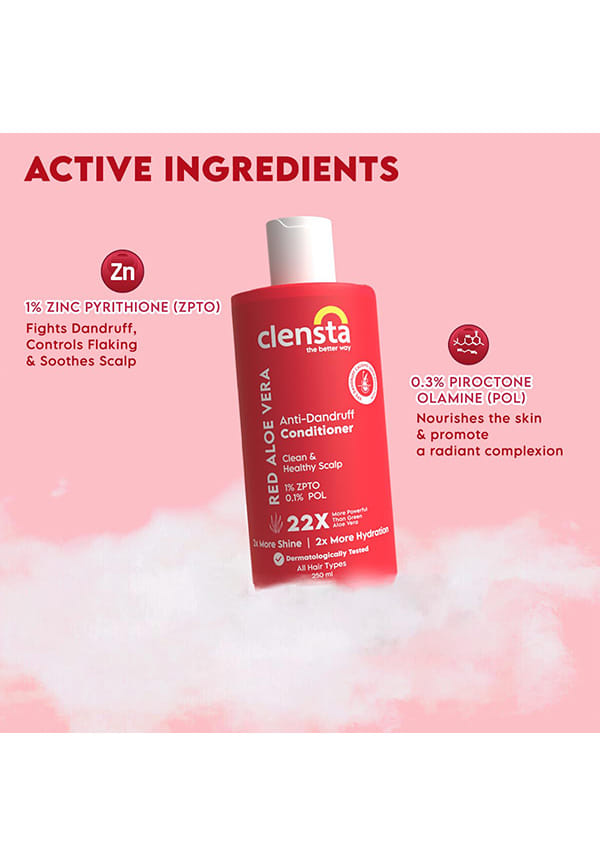 Red Aloe Vera Anti-Dandruff Conditioner With Zpto & Red Aloe Vera – thumbnail 3