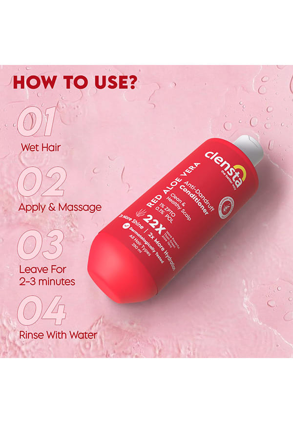 Red Aloe Vera Anti-Dandruff Conditioner With Zpto & Red Aloe Vera – thumbnail 5