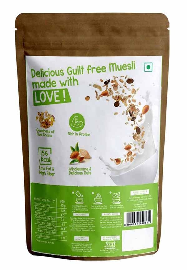 Diabetic Friendly Zero Added Sugar Muesli : Crunchy – thumbnail 2
