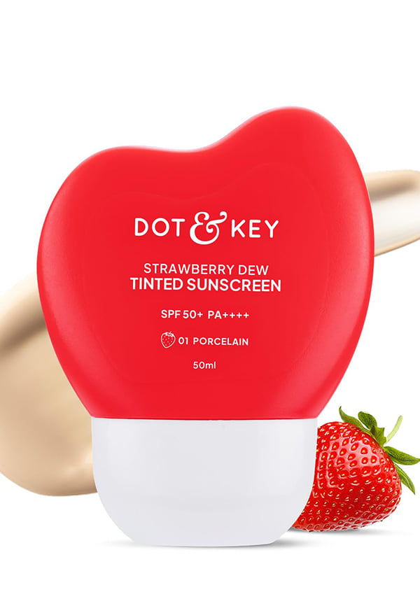 Strawberry Dew Tinted Sunscreen, In-Vivo Tested SPF 50+ PA++++ Strawberry Dew Tinted Sunscreen, In-Vivo Tested SPF 50+ PA++++