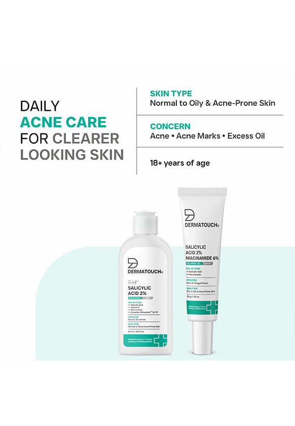 Acne Clear Duo | Salicylic Acid 2% Face Wash + Niacinamide 6% Acne Gel – thumbnail 3