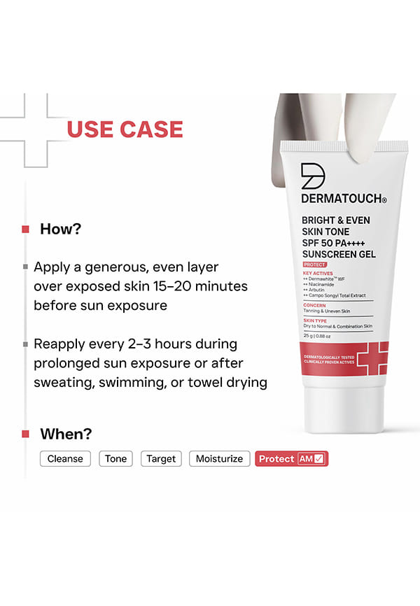 BRIGHT & EVEN SKIN TONE SPF 50 PA++++ SUNSCREEN Gel Cream – thumbnail 4