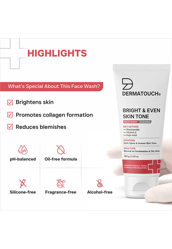 Bright & Even Skin Tone Gentle Cleanser | pH 5.5 Daily Face Wash – thumbnail 4