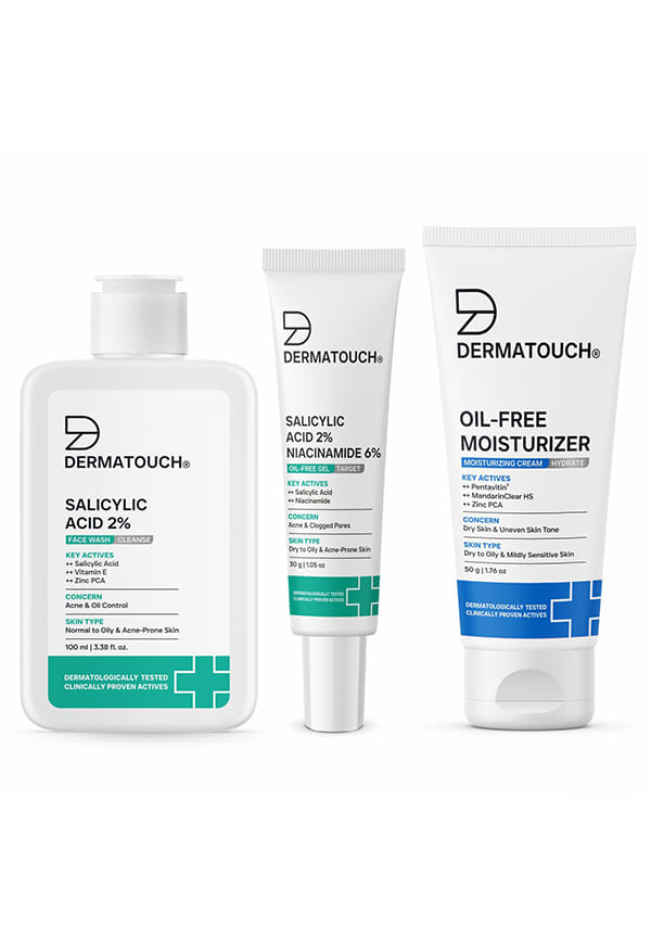 Acne Control Value Kit | Salicylic Acid 2% Face Wash + Niacinamide 6% Acne Gel + Moisturiser Acne Control Value Kit | Salicylic Acid 2% Face Wash + Niacinamide 6% Acne Gel + Moisturiser