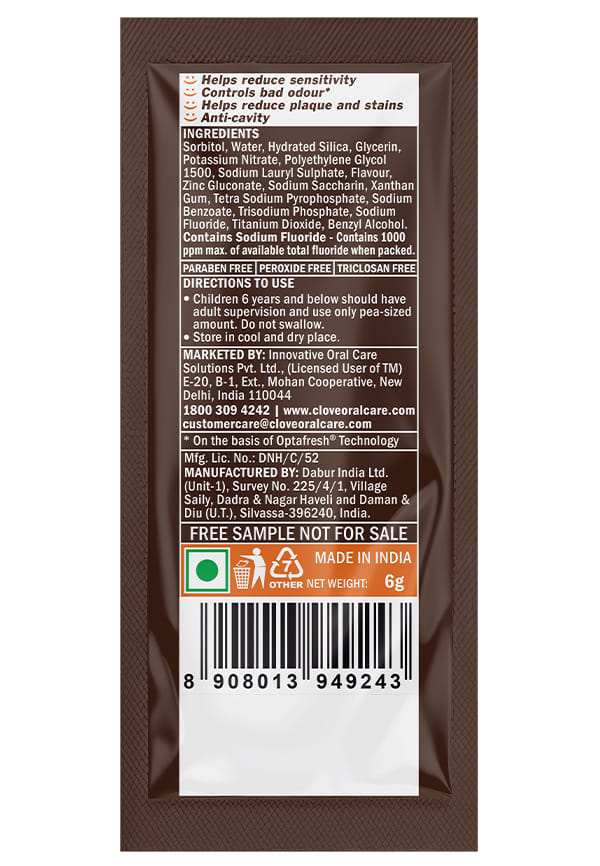 Clove Sensitive Toothpaste Instant Relief from Tooth Sensitivity – thumbnail 2