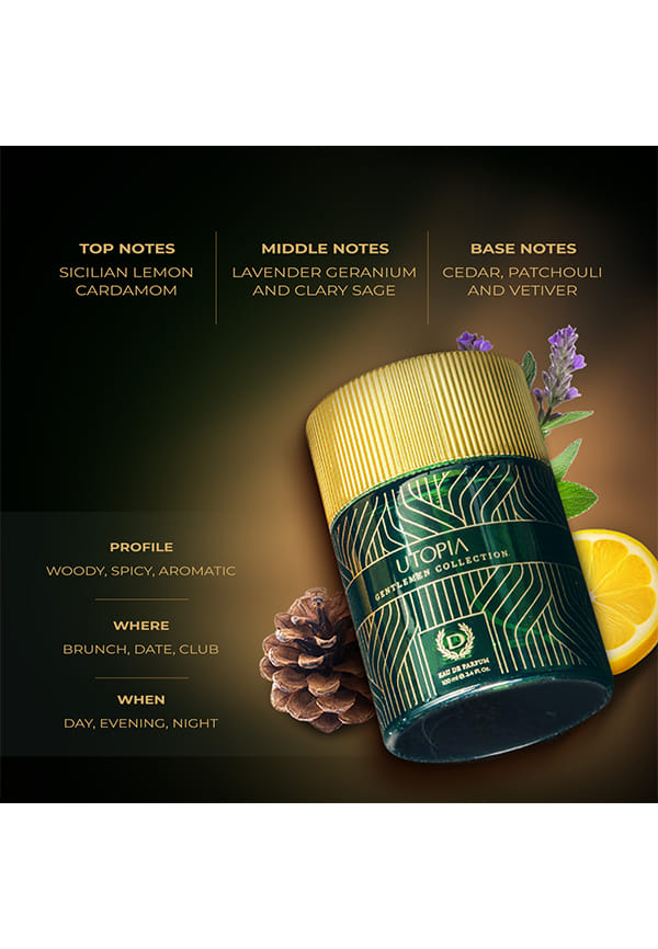 Gentlemen Collection Utopia EDP Long Lasting Perfume – thumbnail 3