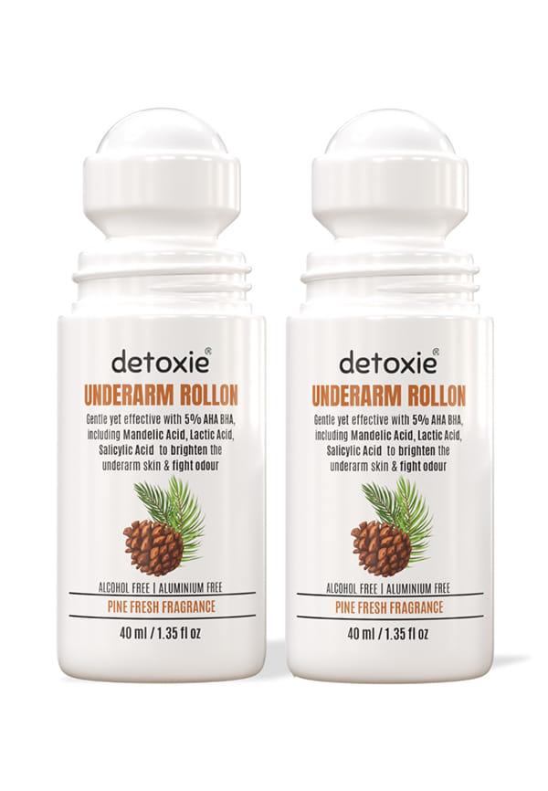 5% AHA BHA Underarm Lightening Deo Roll On | Men & Women | Pine Fresh Fragrance