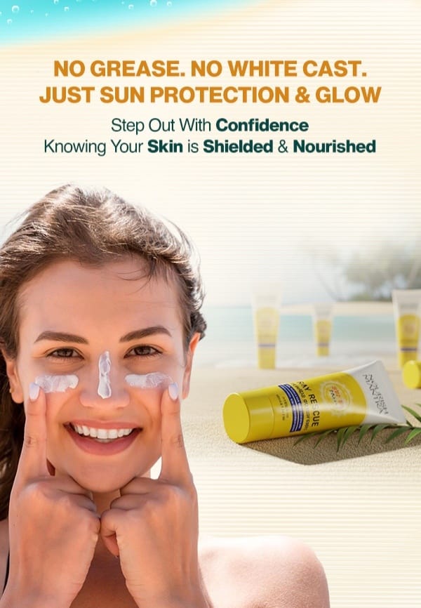 Ray Rescue Sunscreen for UV Protection & Zero White Cast - 30 ml – thumbnail 4