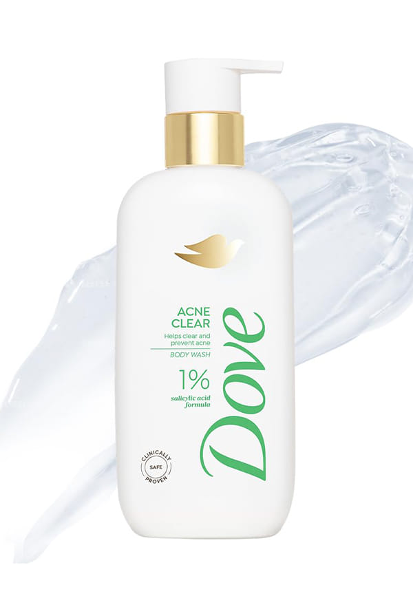 Dove 1% Salicylic Acid Formula Acne Clear Serum Body Wash