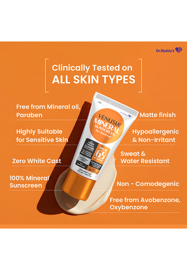 Mineral sunscreen SPF65I Full spectrum protection I UVA UVB Blue light protect I with Anti-oxidant – thumbnail 5