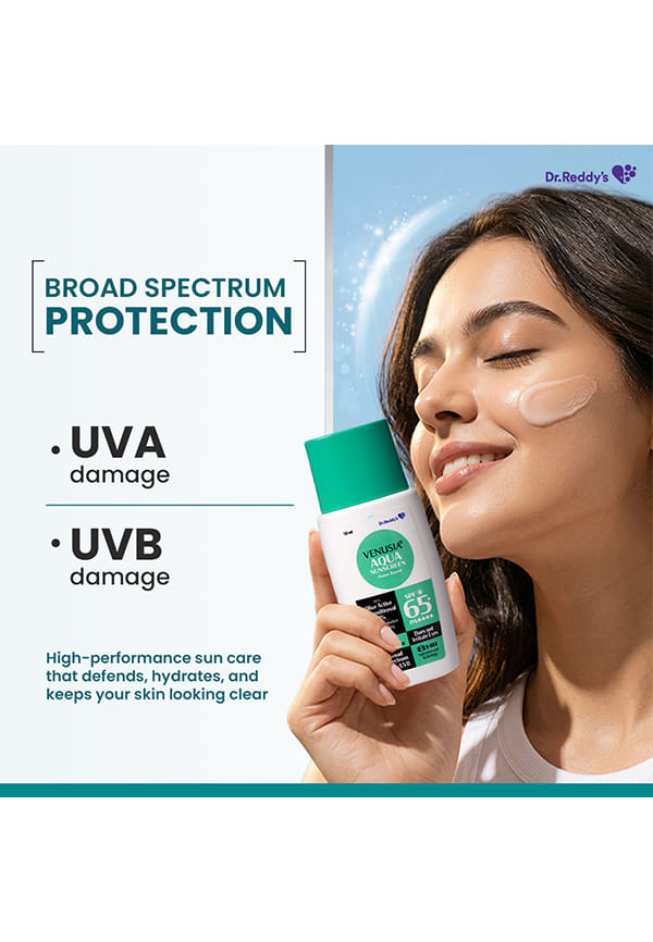 Water based sunscreen I SPF 65 I 8hrs hydration lock I UVA UVB protection – thumbnail 4