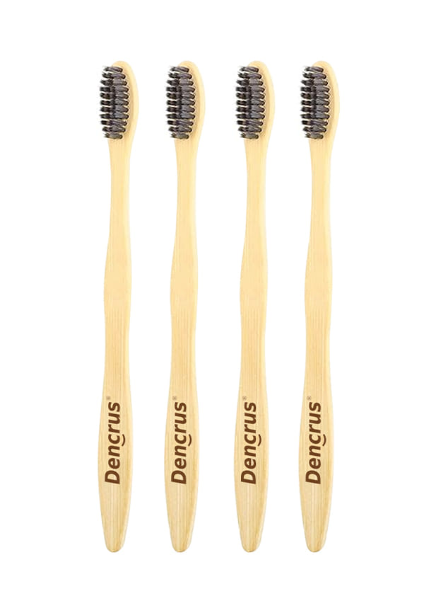 Natural Clean Bamboo Toothbrush | Charcoal Activated Soft Bristles