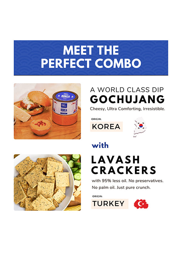 Korea’s Cheesy Gochujang with Lavash Chips – thumbnail 4