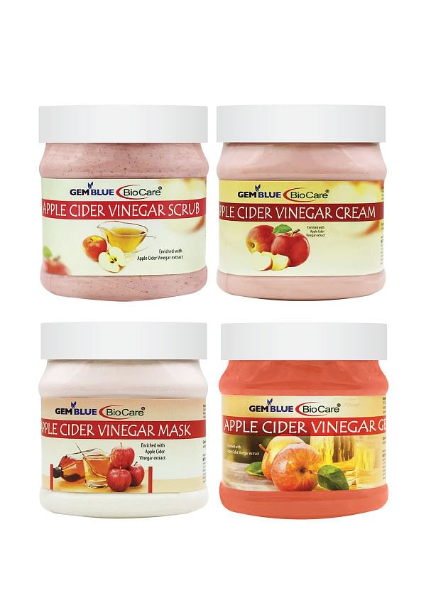 Apple Vinegar Scrub, Cream, Mask & Gel