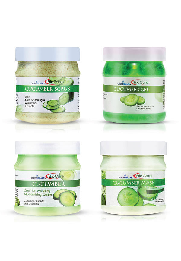 Cucumber Scrub, Cream, Mask & Gel