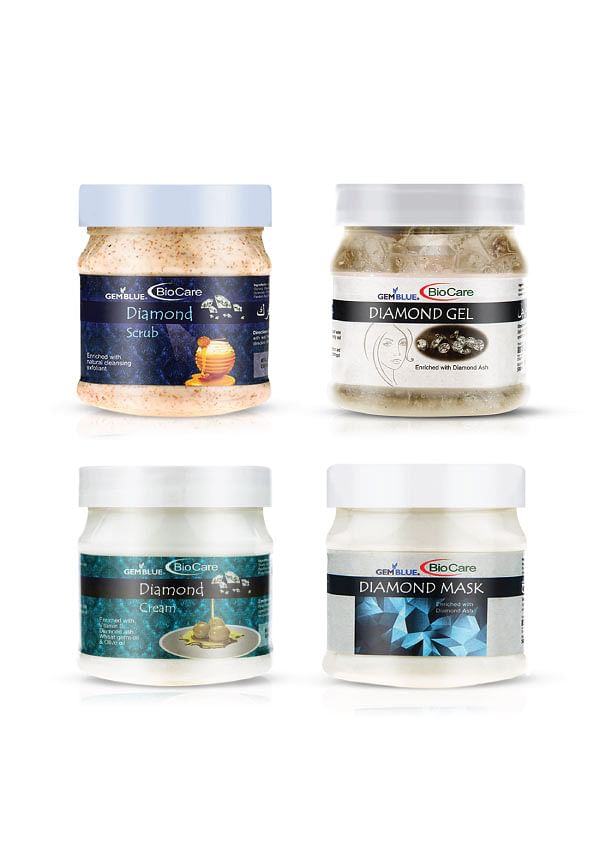 Diamond Scrub, Cream, Mask & Gel
