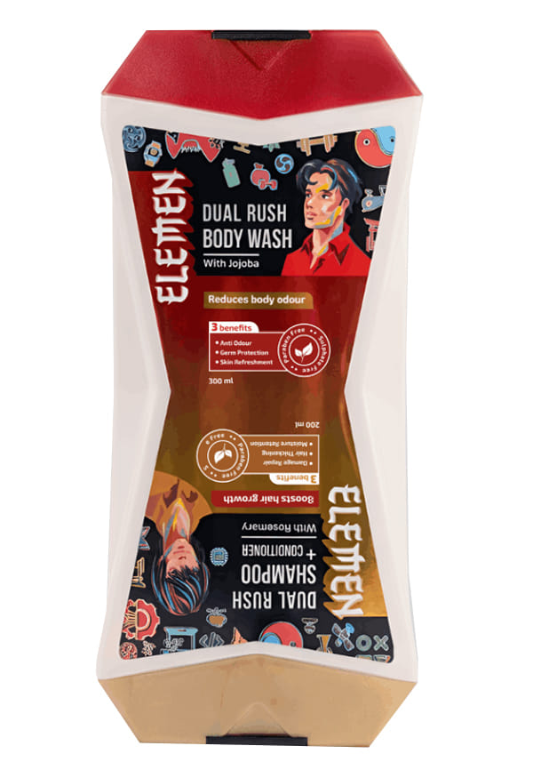 Elemen Dual Rush – Body Wash + Shampoo & Conditioner