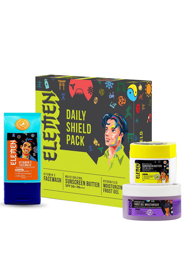 Daily Shield Pack (Vitamin C Facewash + Frost Gel Moisturizer + Sunscreen)