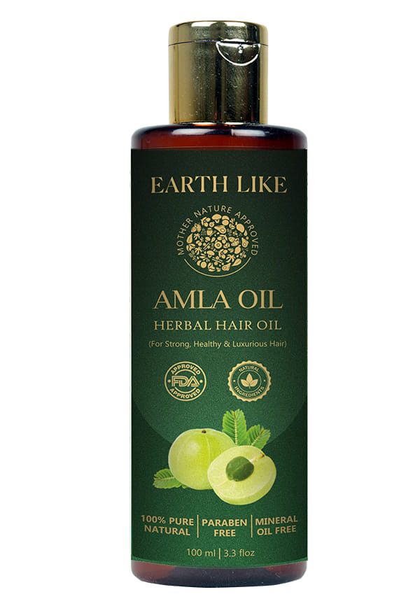 Amla Hair Oil with Cold-Pressed Amla Extract & Sesame Seed Oil