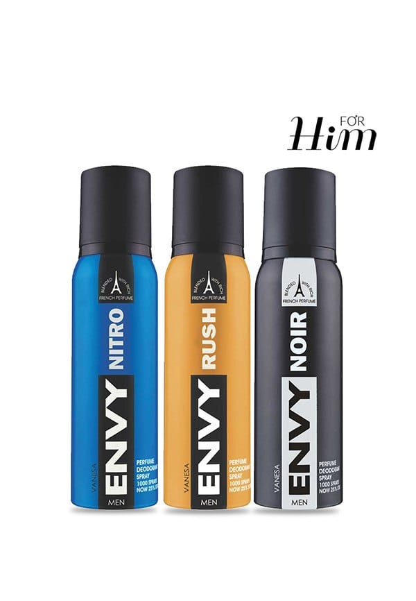 Dark, Rush, Nitro and Noir Deo Combo Size: Combo By Envy