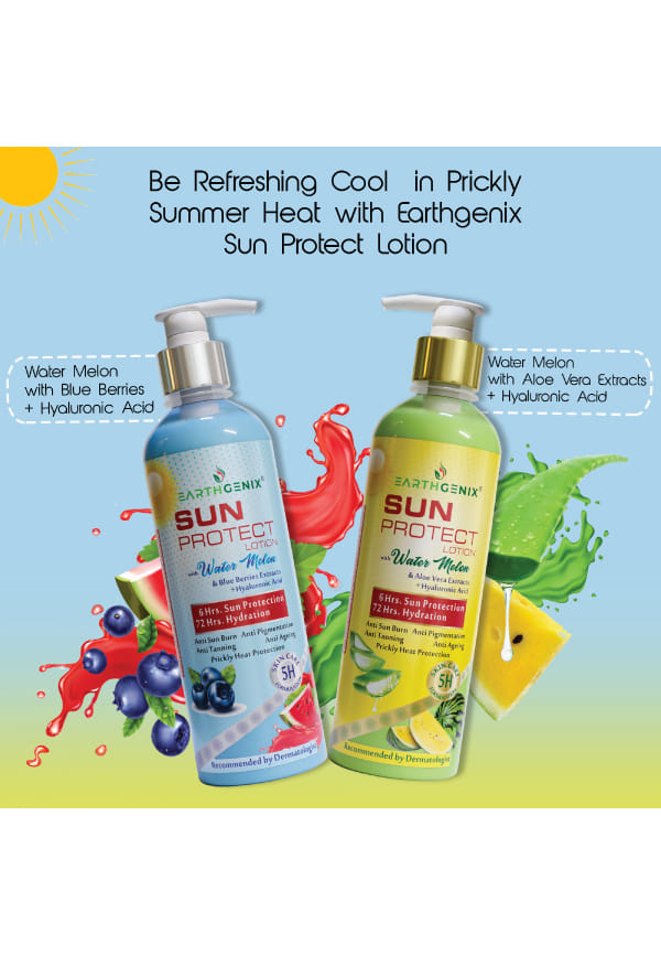 Sun Protect Lotion with Water Melon & Blue Berries Extracts + Hyaluronic Acid – thumbnail 4