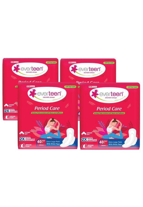 Period Care XL Soft Sanitary Pads Enriched For Medium Flow