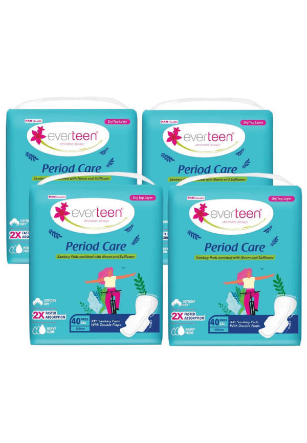 Period Care XXL Dry Sanitary Pads 320mm with Double Flaps Period Care XXL Dry Sanitary Pads 320mm with Double Flaps