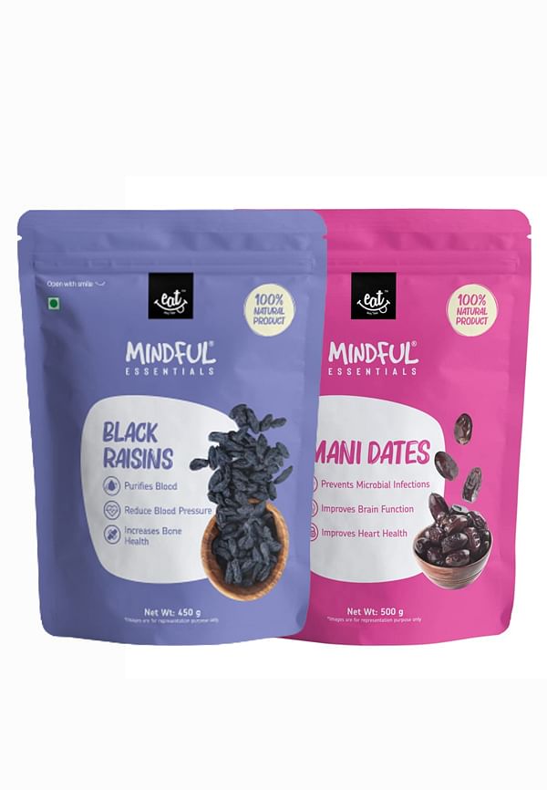 Mindful Premium Black Raisins & Dates Combo