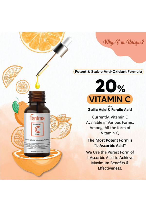 Vitamin C 20% Face Serum For Brightens Skin & Evens Skin Tone – thumbnail 2