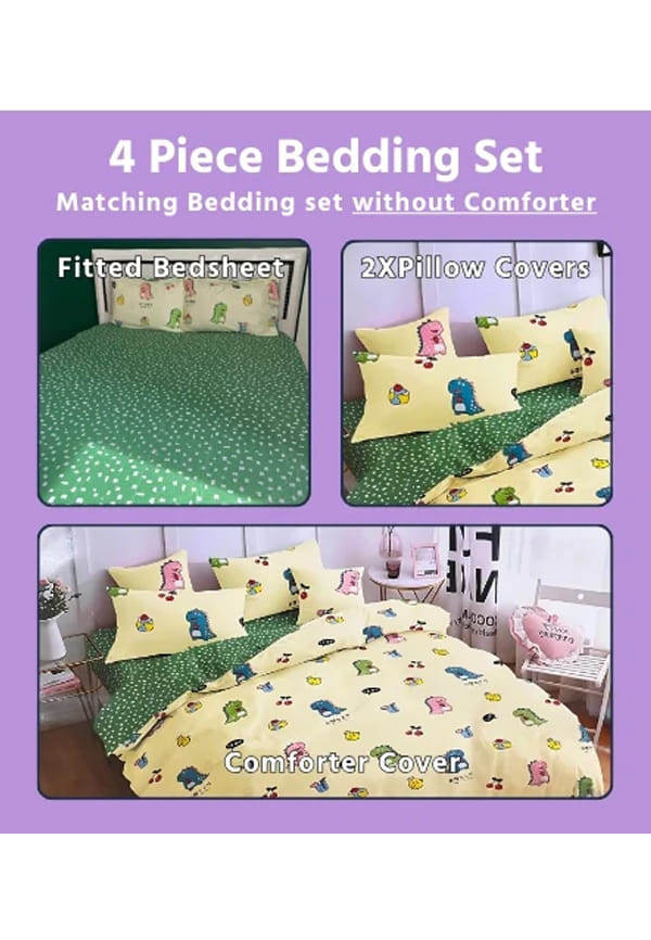 Cute Dinos Bedsheet Set – thumbnail 2