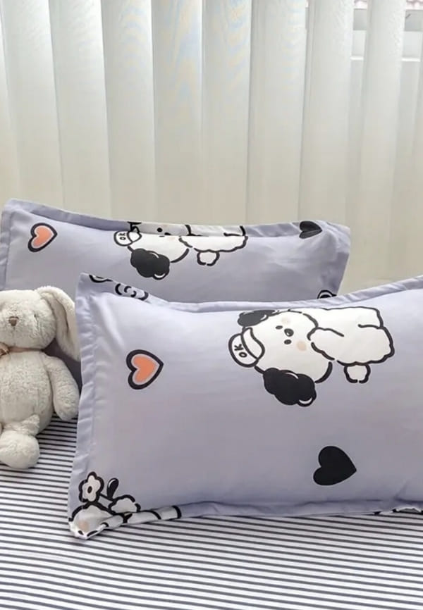 Grey Puppy Bedsheet Set – thumbnail 5